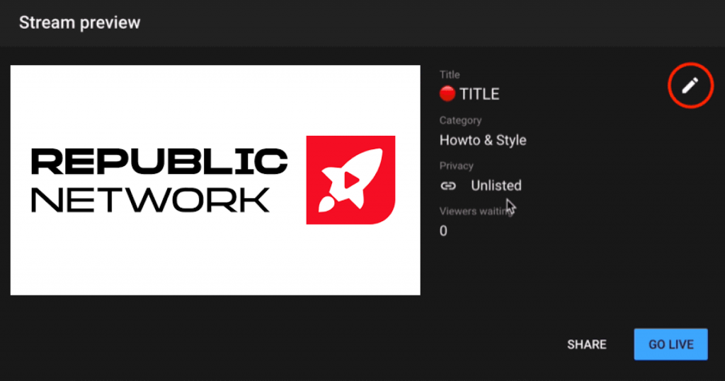 How to live stream on YouTube step by step - Republic Network