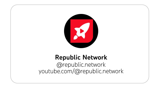 Ejemplo YouTube Handle Republic Network