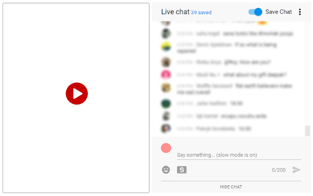LIVE CHAT ON YOUTUBE